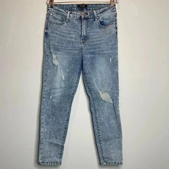 Rachel Roy Blue Slightly Distressed Jeans - Picture 1 of 8